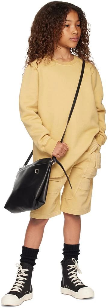 Rick Owens Kids Yellow Creatch Cargo Shorts 4