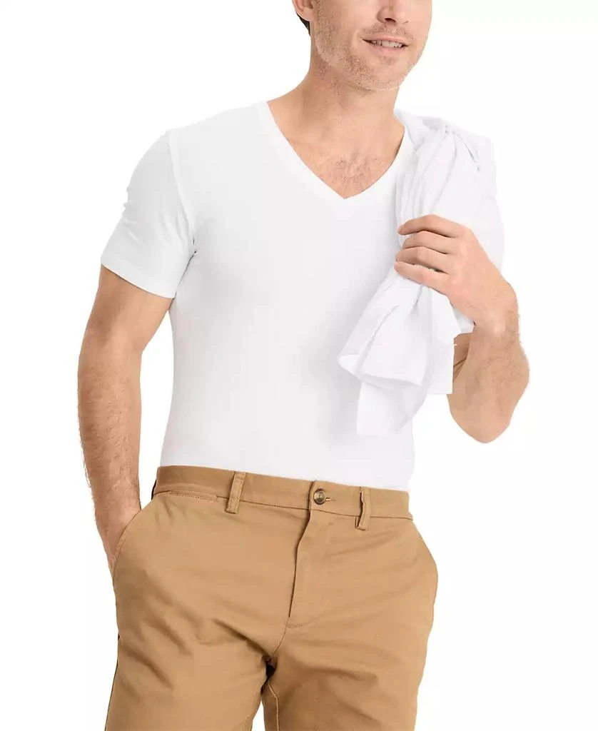 Jockey Men's Smooth Fit Stretch V-Neck T-Shirts, Pack of 3 3