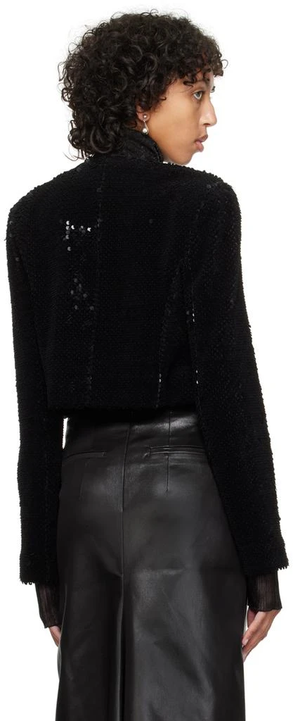 Recto Black Sequin Blazer 3