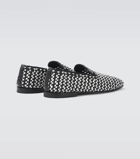 Dolce 
Gabbana Woven leather slip-on shoes 6