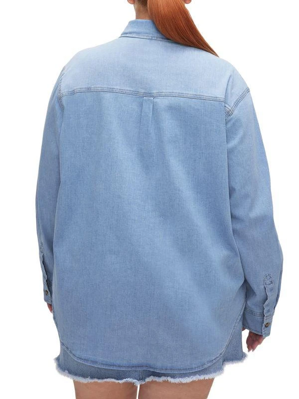 Good American Denim Fitted Shirt 5