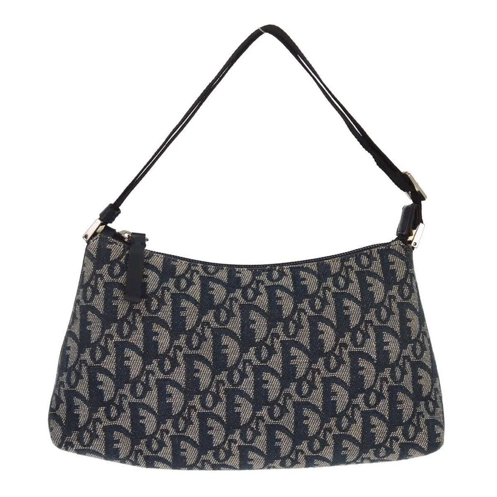 Dior Vintage Trotter Pochette Shoulder Bag Diorissimo Canvas Canvas Clutche 
Pouche Bag (Pre-Owned)