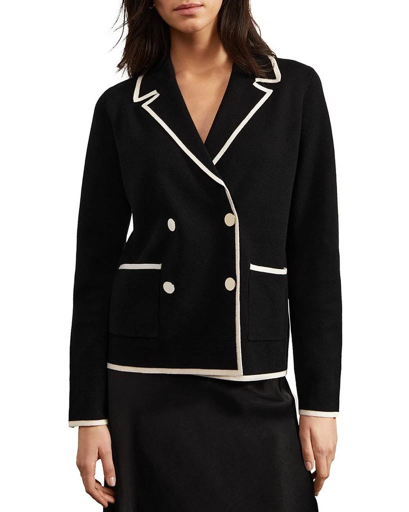 HOBBS LONDON Limited Hatfield Tipped Knit Blazer 9
