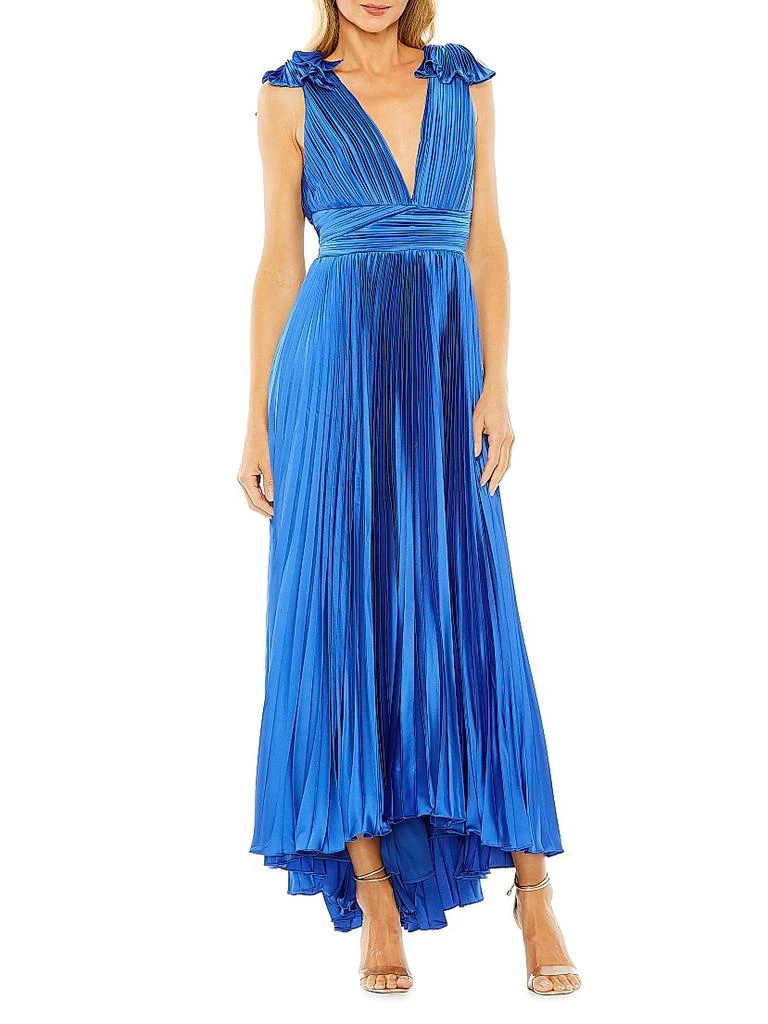Mac Duggal Pleated Asymmetric Ruffled Gown - Dresses & Skirts - Free  Shipping - BeyondStyle