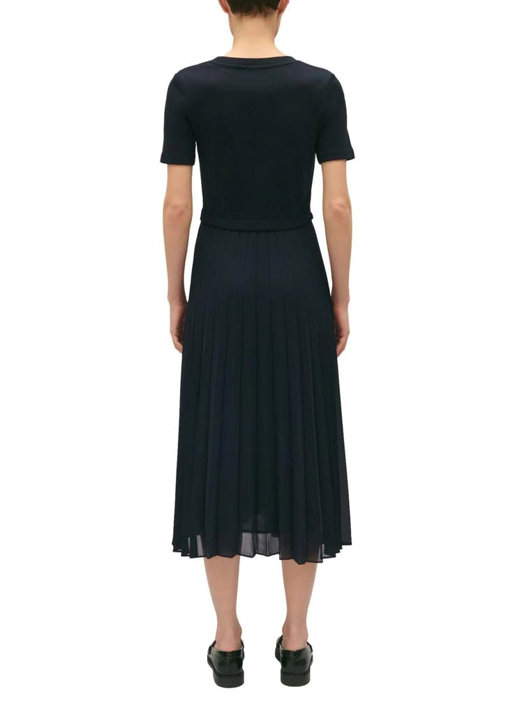 CLAUDIE PIERLOT Long dual-fabric teli dress 3