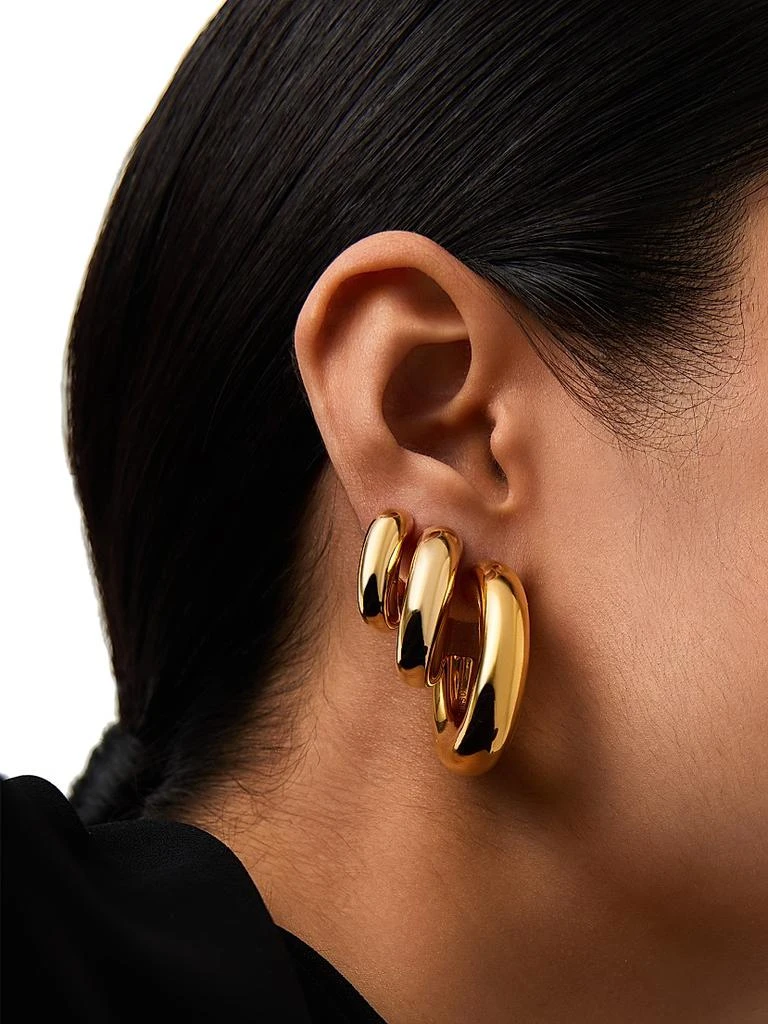 Missoma Chubby 18K-Gold-Plated Small Hoop Earrings 3