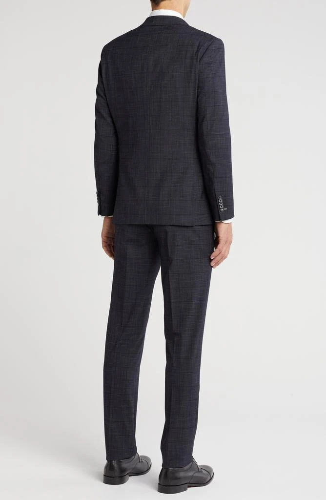 English Laundry Plaid Trim Fit Notch Lapel Two-Piece Suit 2