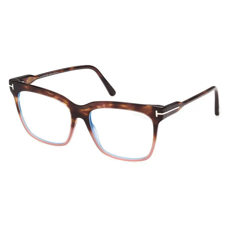 Tom Ford FT5768-B 055 Shiny Havana with Pink/Clear Blue  display picture 1
