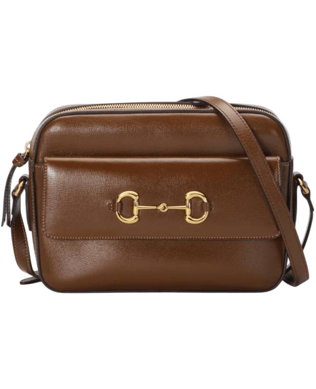 Gucci Gucci Horsebit 1955 Small Brown Leather Women's Shoulder Bag 645454 1DB0G 2361