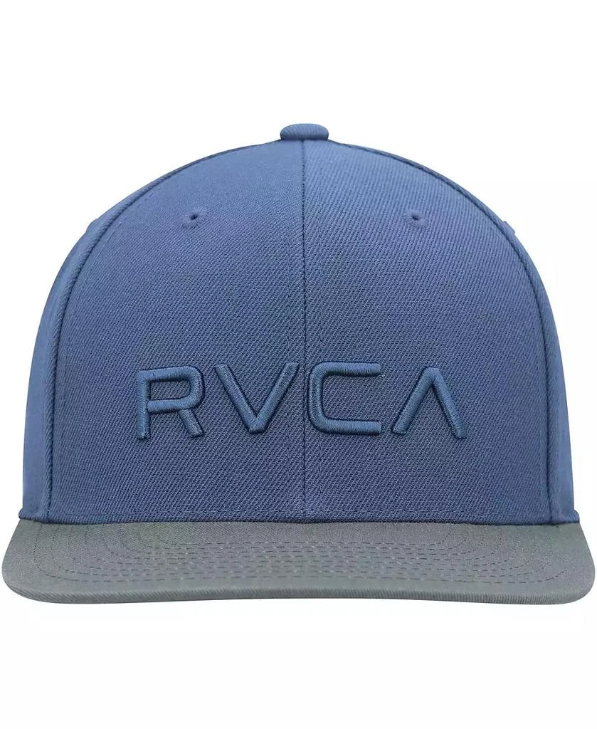 RVCA Men's Navy, Olive Twill II Snapback Hat 4