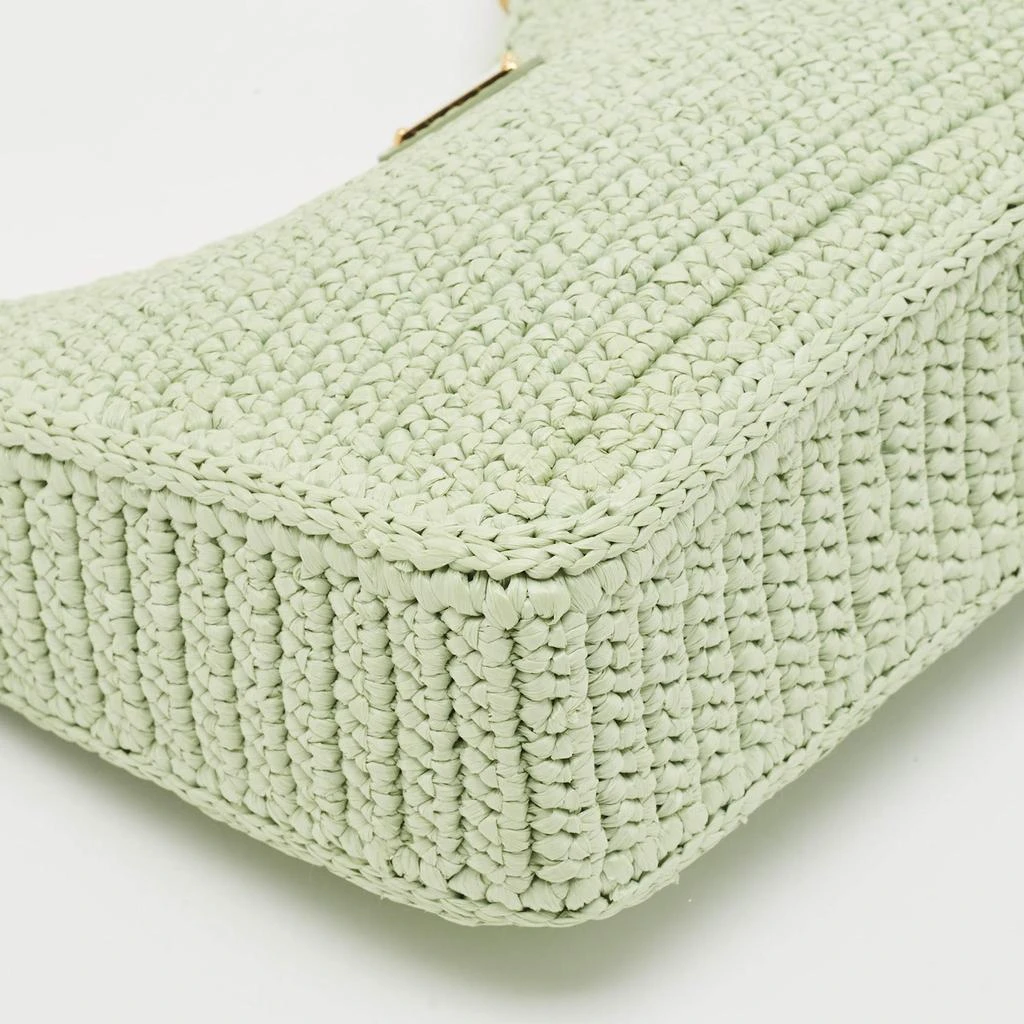 Prada Prada Mint Green Raffia Re-Edition 2005 Shoulder Bag 10
