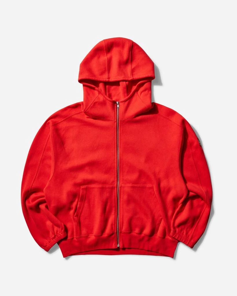 Cav Empt Men's DBL Knit Zip Hoodie Red 1