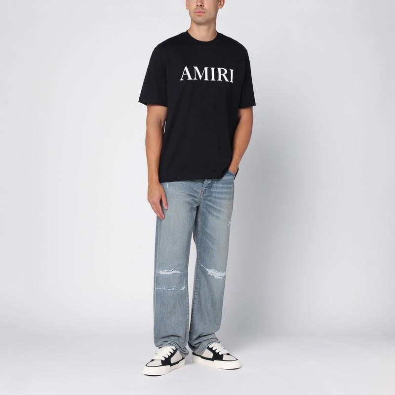 AMIRI Black cotton T-shirt with logo 2