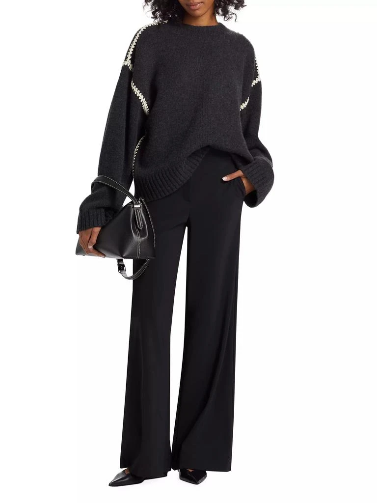 Totême Wool-Cashmere Embroidered Sweater 2
