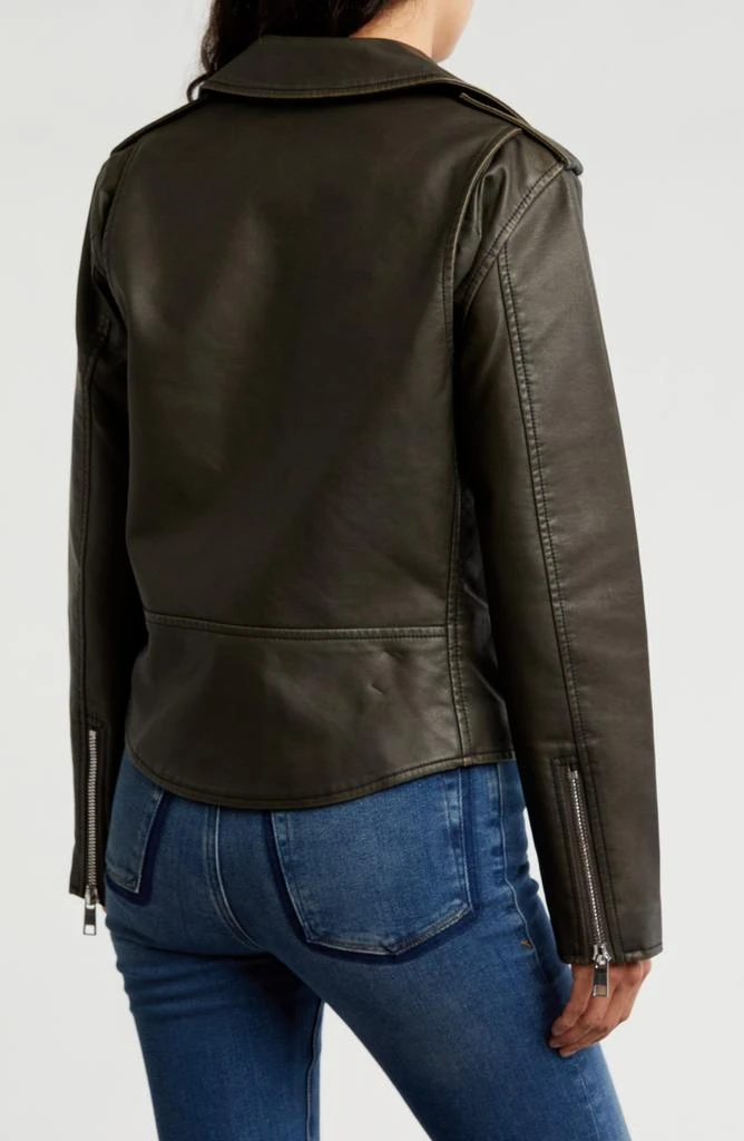 INDUSTRY REPUBLIC CLOTHING Faux Leather Moto Jacket 2