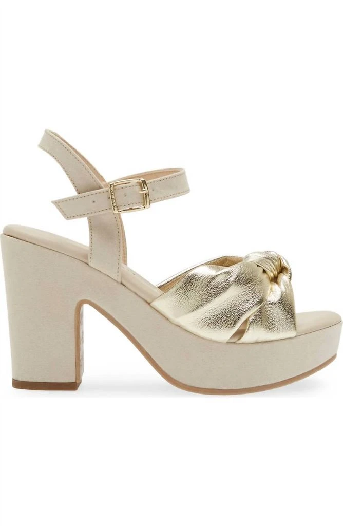 CORDANI Women Lola Knotted Platform Sandal In Platino 2