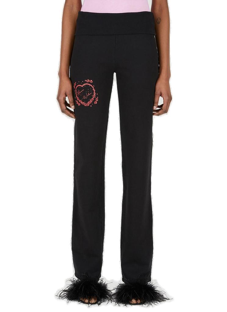 Maisie Wilen Maisie Wilen Pop Logo Printed Straight-Leg Track Pants