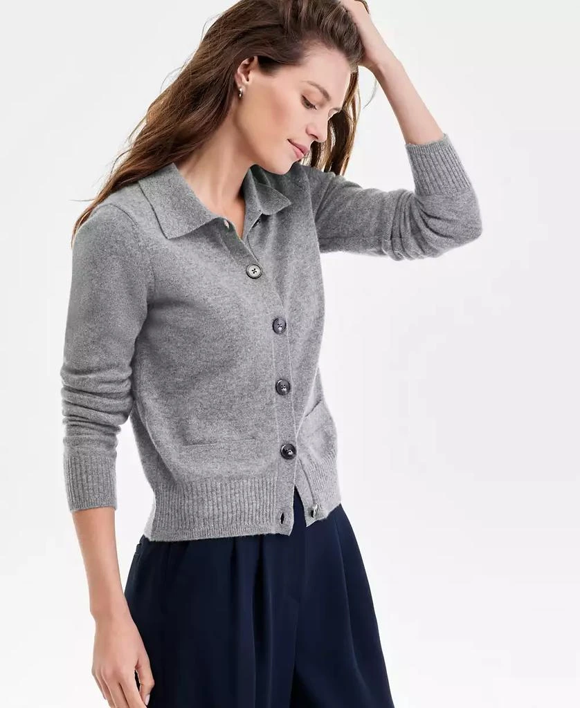 Charter Club Women
s Collared Shrunken Cardigan, Macy
s Exclusive