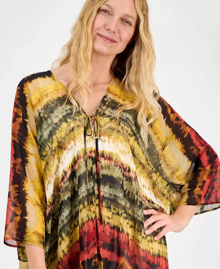 Anne Klein Women's Tie-Dyed Tie-Neck Kimono 3