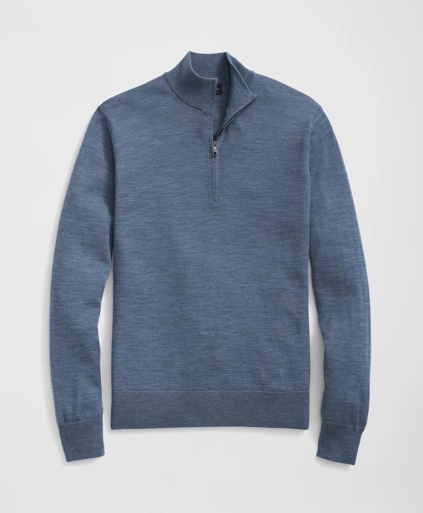 Brooks Brothers Fine Merino Wool Half-Zip Sweater