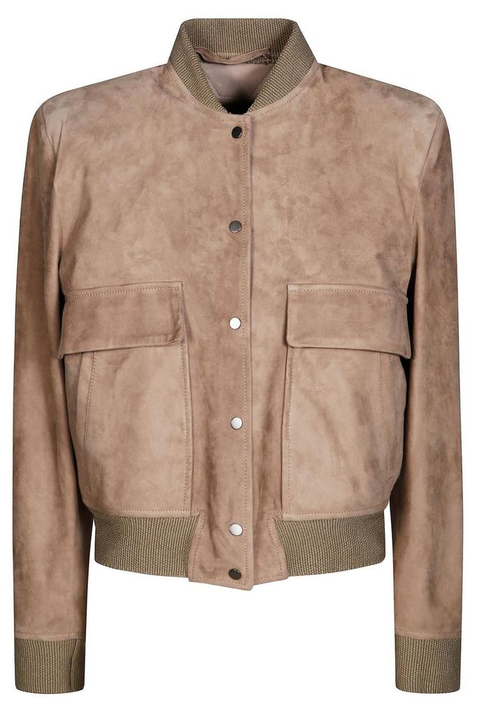 Salvatore Santoro Salvatore Santoro Pocket Detailed Leather Bomber Jacket