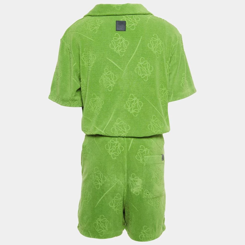 Loewe Loewe X Paula Ibiza Green Anagram Terry Cotton Shirt & Shorts Set M 3