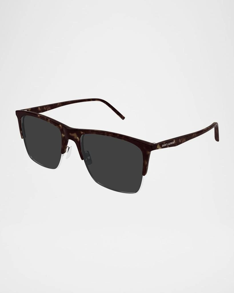 Yves Saint Laurent Men's SL 768M Acetate Rectangle Sunglasses 3