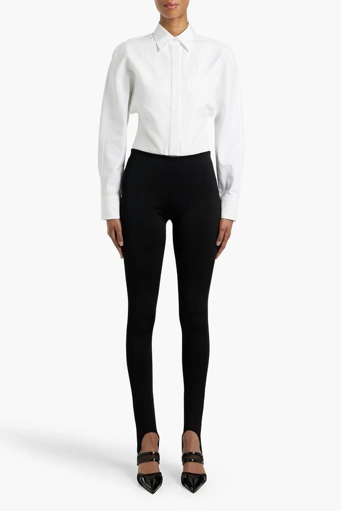 Alaïa Stretch-jersey stirrup leggings 2