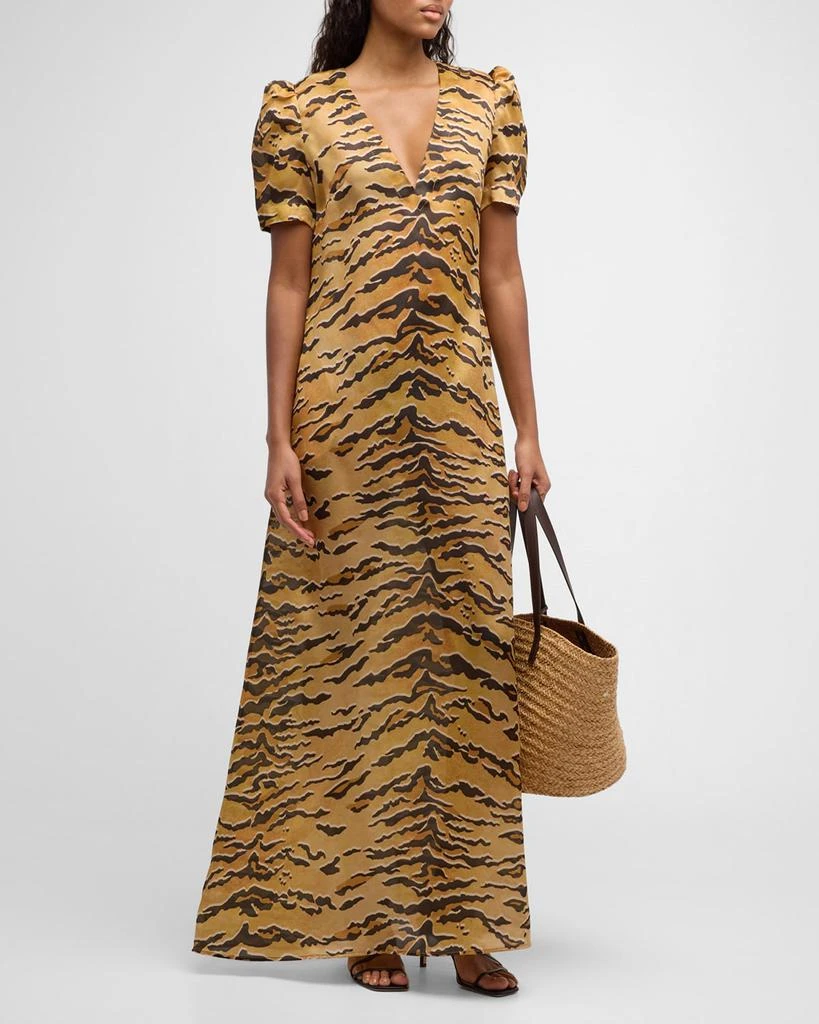 Zimmermann Matchmaker Short-Sleeve Maxi Dress 1