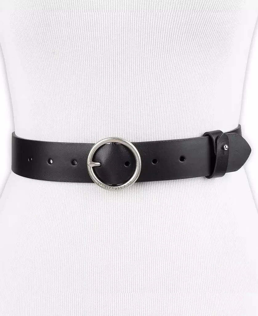 Levi's Women's Circular Center Bar Buckle Leather Belt 2