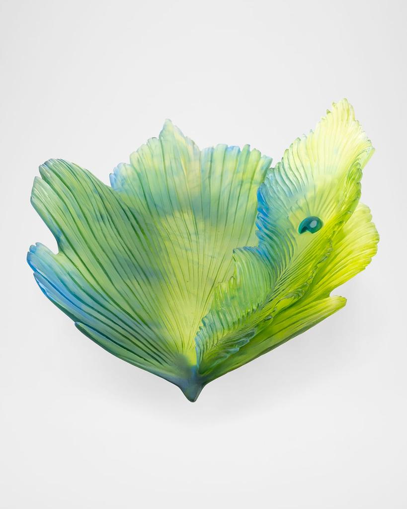 Daum Fleur de Paon Exotique Medium Bowl