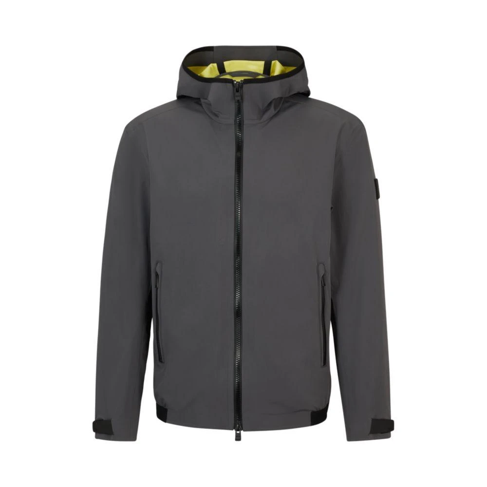 Hugo Boss Water-repellent softshell jacket with logo badge 1
