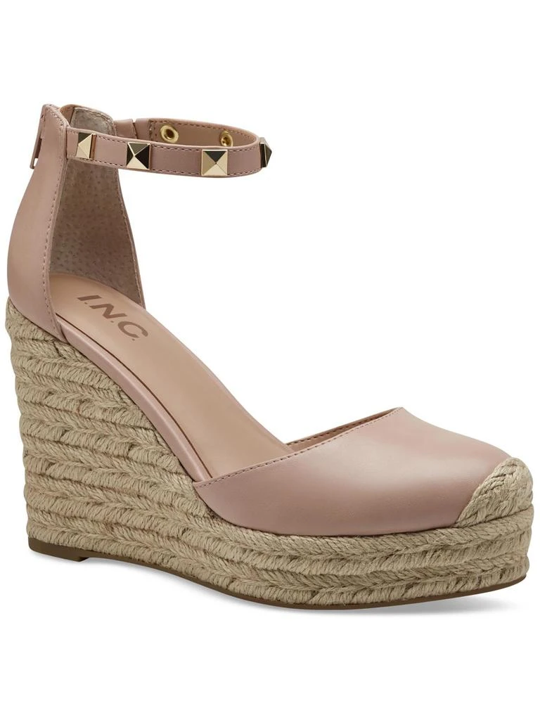 INC International Masin Womens Studded Ankle Wedge Heels 1