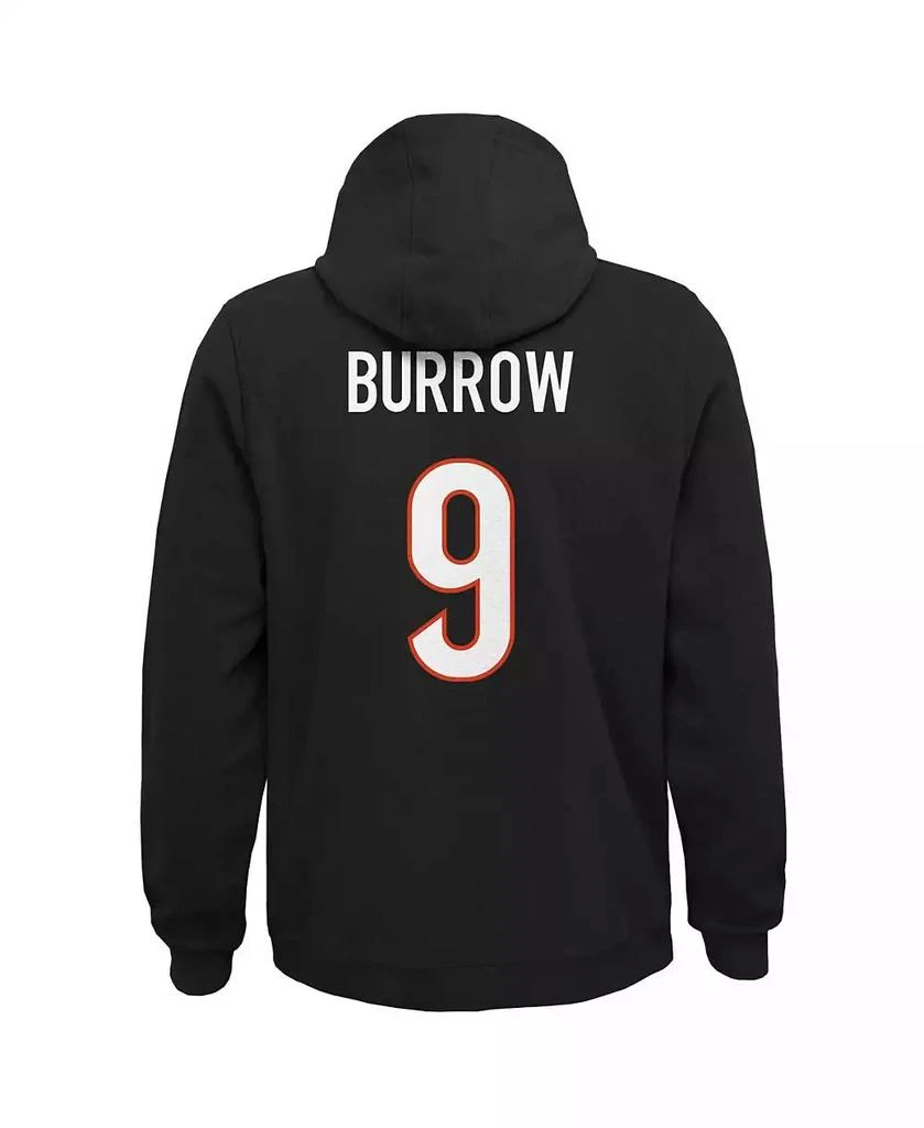 Outerstuff Big Boys Joe Burrow Black Cincinnati Bengals Mainliner Player Name and Number Pullover Hoodie 3