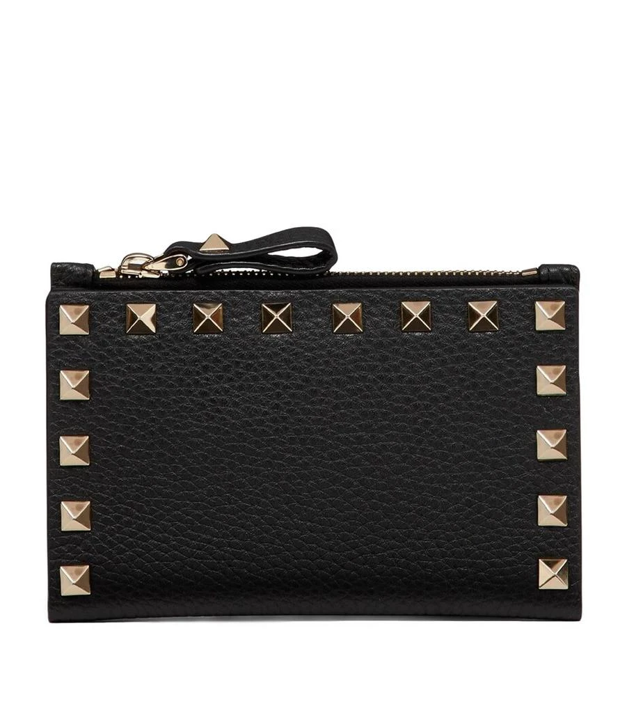 Valentino Leather Rockstud Coin and Card Holder 1