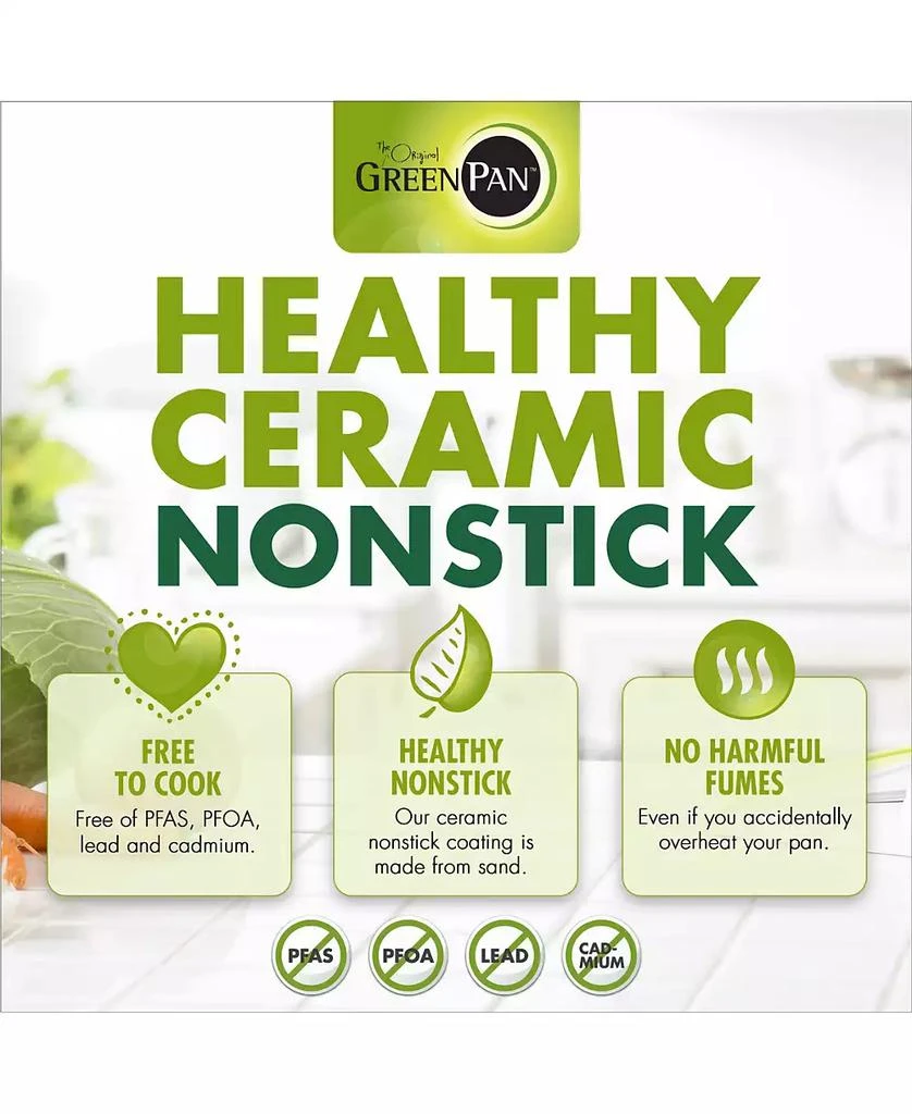 Greenpan Rio Ceramic Nonstick Cookware Set, 16 Piece 11