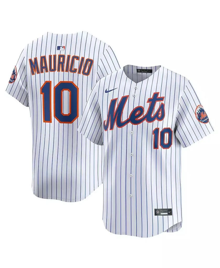 NIKE Men's Ronny Mauricio White New York Mets Alternate Limited Player Jersey 1