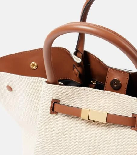 Demellier New York Midi leather-trimmed tote bag 3