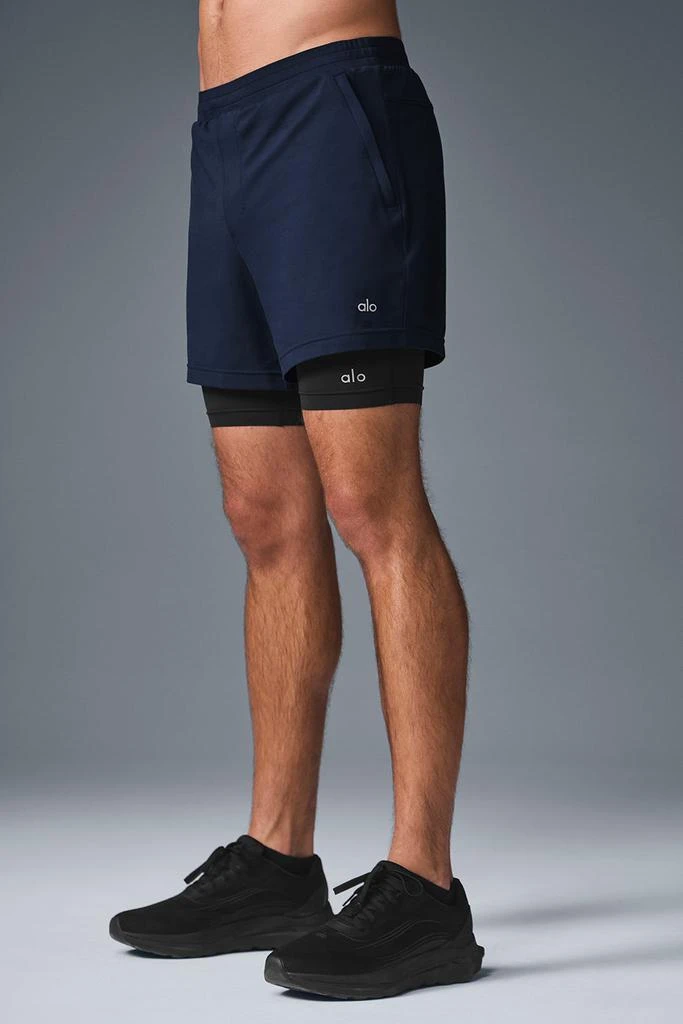 Alo Conquer React 2-In-1 Performance Short - Navy/Black 3