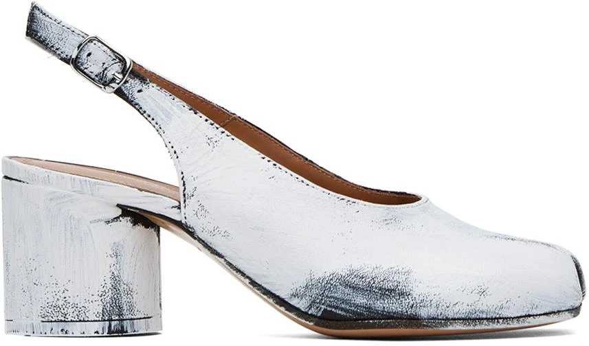 MAISON MARGIELA Black & White Tabi Bianchetto Heels 1