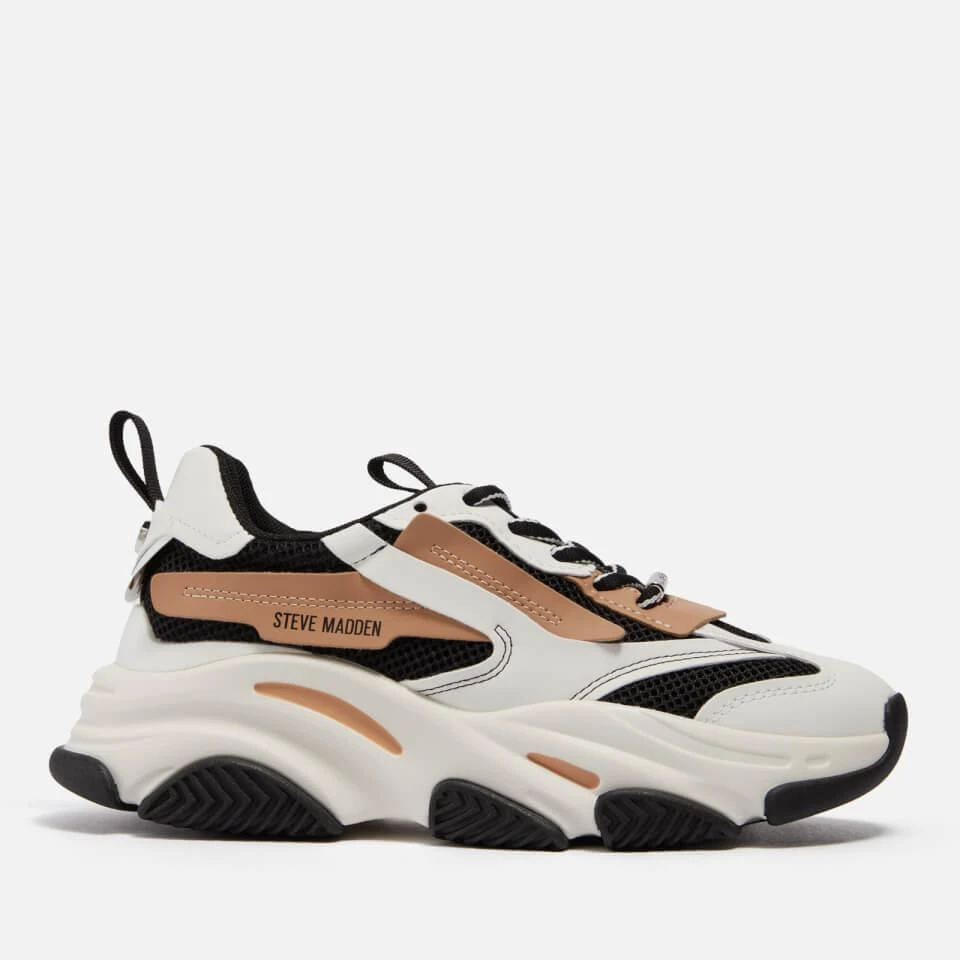 Steve Madden STEVE MADDEN POSSESSION CHUNKY FAUX LEATHER-BLEND TRAINERS 1
