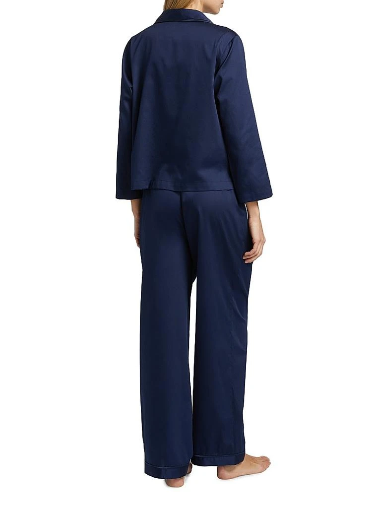 Natori Essentials Embroidered Cotton Sateen Pajamas 5