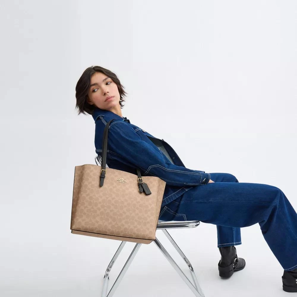 Coach Mollie Tote Bag In Signature Canvas 2