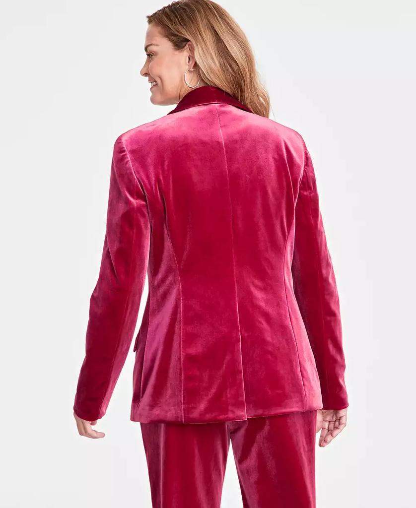 INC International Women's Velvet Blazer, Created for Macy's