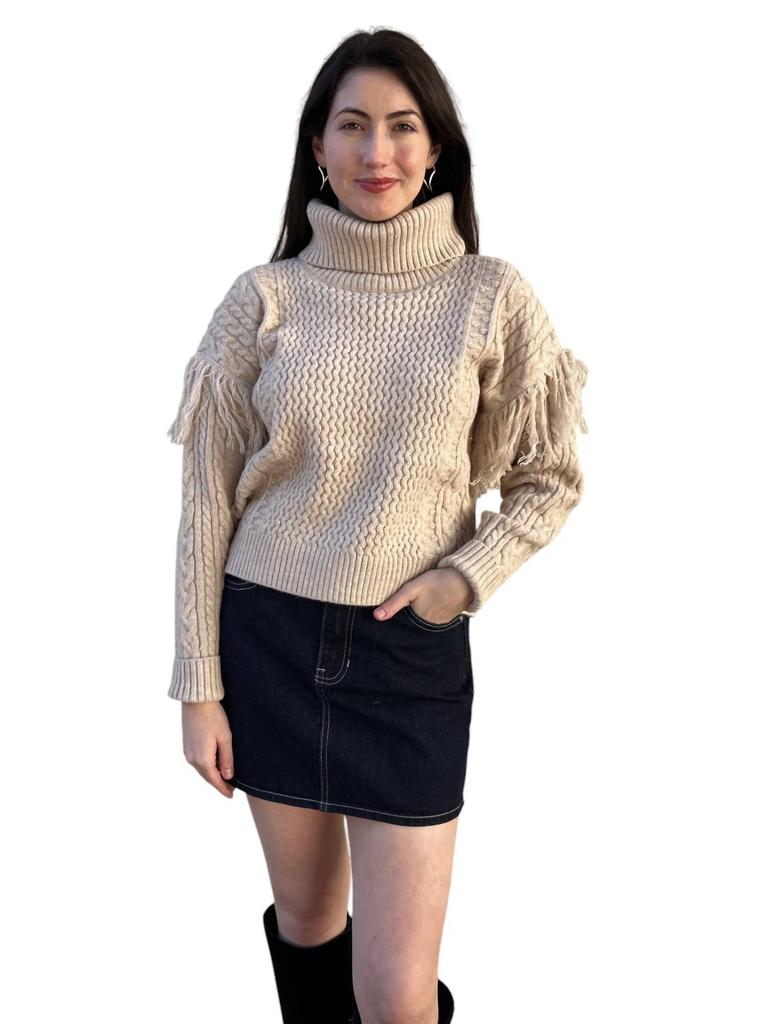 Dress Forum Dress Forum - Meet In The Middle Fringe Sleeve Sweater
