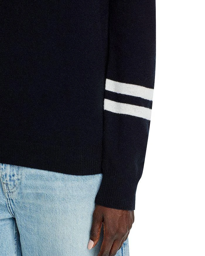 AQUA Athletic Stripe Turtleneck Sweater - Exclusive 5