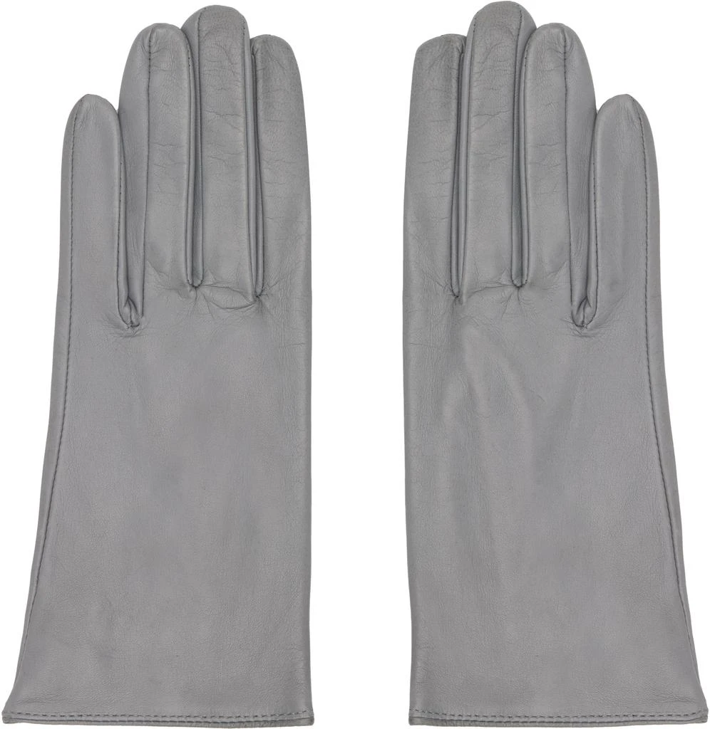 Handsome Stockholm Gray Washable Leather Gloves 1
