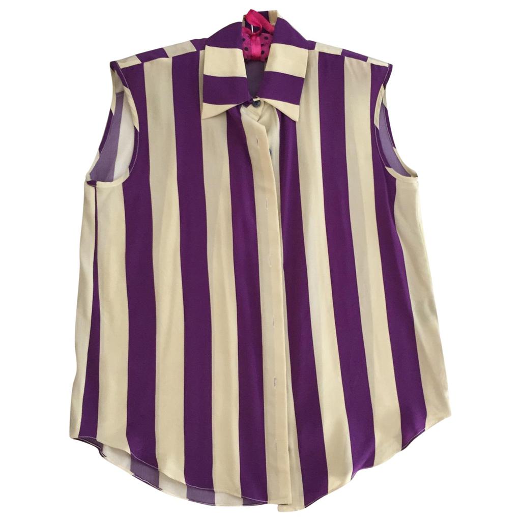 House of Holland House Of Holland Purple Silk Top