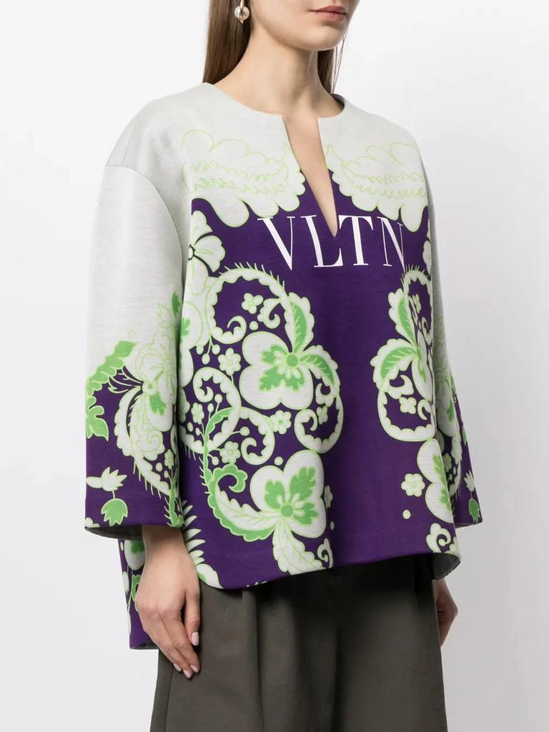 Valentino Valentino Garavani Vltn Floral-Print Sweatshirt 3