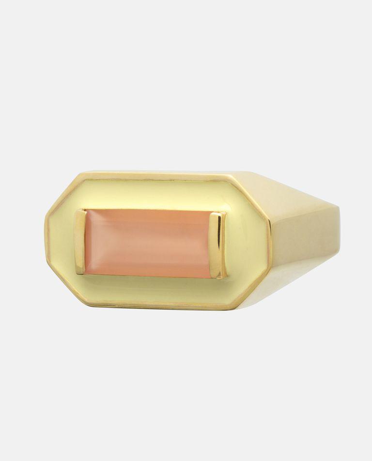 Aliita Deco Maxi Baguette Moonstone Ring